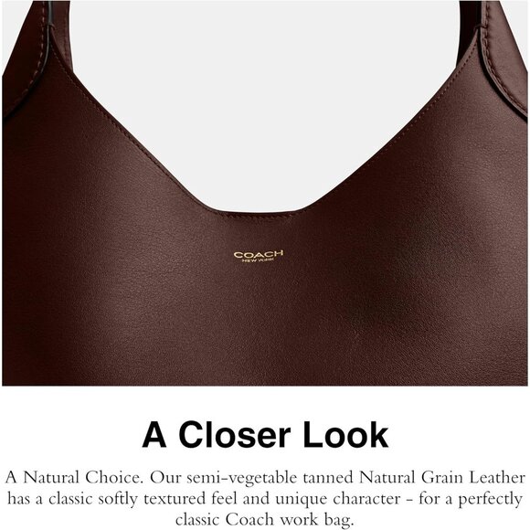 Women's Maple 100% Leather Imported Conditioner Brooklyn Shoulder Bag - Picture 5 of 6